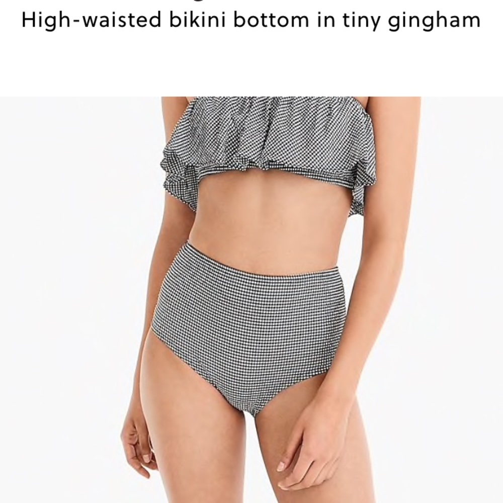 JCREW highwaisted bikini bottom